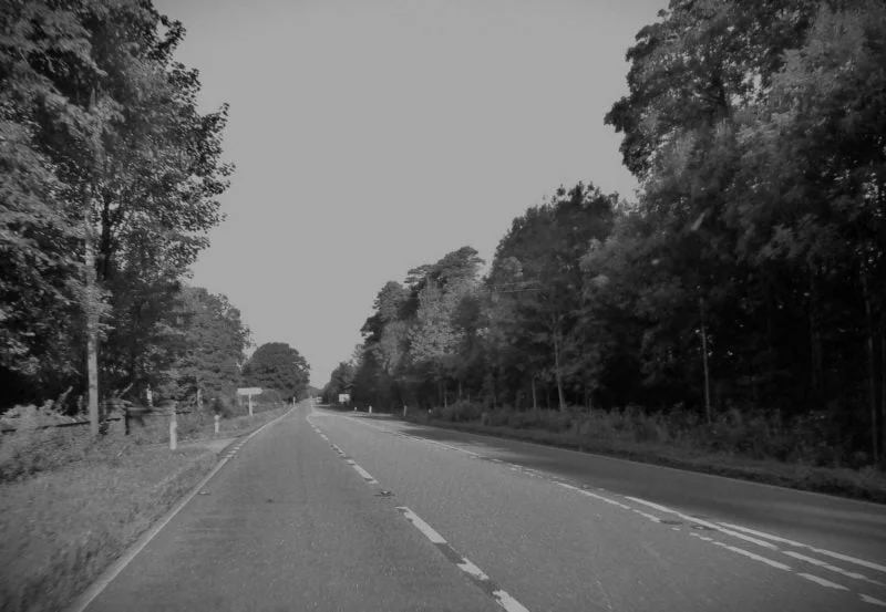 A75 near the entrance to Kinmount House geograph.org .uk 3225903 Road Trip of Terror: Exploring the World's Most Haunted Highways 14 a75 kinmount straight haunted road